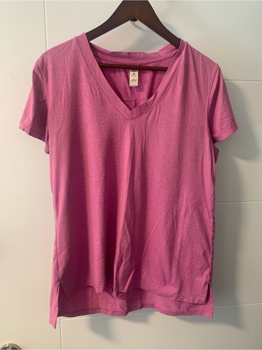 4/$20 Women’s V-Neck Short Sleeve Tee - Pink A15